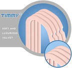 TIMMY Velvet Hangers - Suit (50-Pack) Ultra Thin Coat Hangers with Heavy Duty Construction, Holds up to 10 Lbs - Blush Pink/Rosegold Finishes - Image 4
