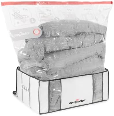Compactor XXL Vacuum Storage Bag & Semi-Rigid Box, Closet Organizer, 210L by Compactor