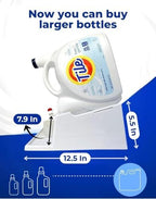 Liquid Laundry Detergent Holder Stand with Drip Tray - 2 Pack - White - Image 2