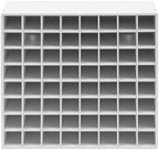 2 Pcs Paint Organizer, Wall-mountable Craft Paints Storage Rack, PVC Board,12.99X3.54X12.99 in,for DIY Crafters Spray Painters Studios, Galleries (White) - Image 4
