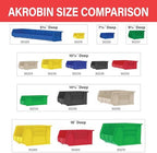 Akro-Mils 30210 AkroBins Plastic Storage Bins, 5"x4"x3", Clear, 24-Pack - Image 6