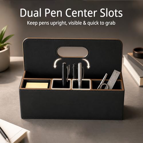 Mail Organizer Countertop, Pencil Holder, Office Supplies File Bill Sorter - Image 5