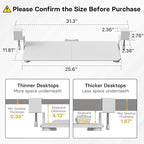 BONTEC Under Desk Keyboard Tray, Pull-Out Keyboard & Mouse Platform - Image 2