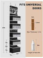 Yecaye 2-in-1 Over The Door Organizer for Nursery Closet Bathroom Dorm - Image 5