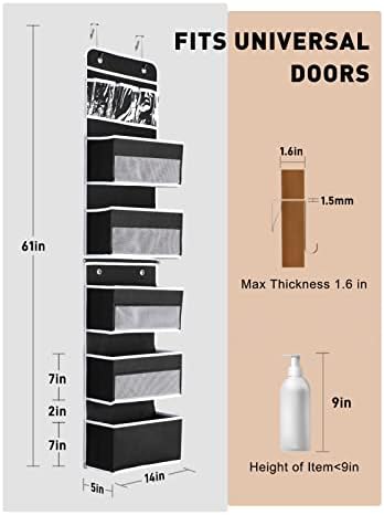 Yecaye 2-in-1 Over The Door Organizer for Nursery Closet Bathroom Dorm - Image 5