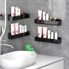 PMMASTO 4-Pack Black Acrylic Spice Rack Organizers for Cabinet Doors - Image 5