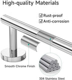 USHOWER Polished Chrome Towel Bar, 24-Inch Towel Racks for Bathroom - Image 3