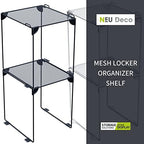 Neudeco Pack 2 Mesh Locker Shelf, Grey (Pack of 2) - Image 5