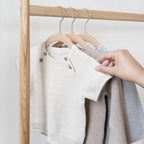 3 Sprouts Velvet Baby Hangers, Non Slip Slim, Hazelnut, 30 Pack - Image 5