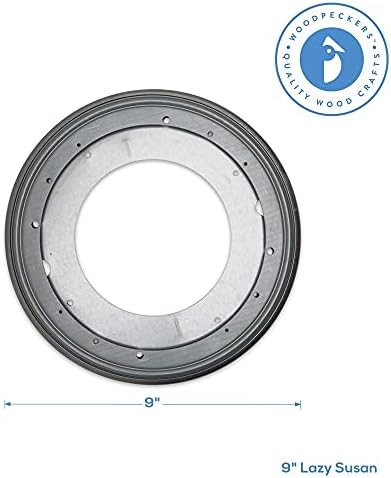 Lazy Susan Hardware, 9 inch, 750 lbs. Load Capacity, Pack of 10 Steel Lazy Susan Turntable Ball Bearing, by Woodpeckers - Image 2