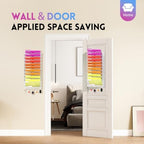 11-Tier Wall File Organizer with Base and Hooks, Hanging Organizer, White - Image 5