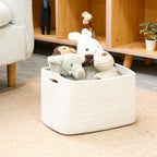 ICERZCZ Storage Baskets for Organizing 12.5"x9.1"x7.9" (4 Packs) Off White - Image 5