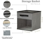 DECOMOMO Storage Bins, Cube Storage Bin with Window - Image 3