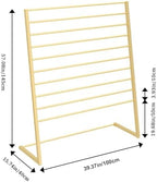 10 Tier Metal Freestanding Scarf Display rack for Commercial Clothing Store - Image 2