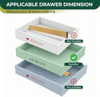6 Pack Deep Drawer Dividers - 17-22 Inch Deep Expandable Drawer Organizer Set - Spring Loaded Large Drawer Dividers for Kitchen, Bedroom, Closet, Office anywhere in daily life - Image 3
