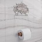 Renovators Supply Toilet Paper Holder - Antique Wall Mount Toilet Paper Holder - Sanitary Paper Holder - Vintage Bathroom Decor - Colonial Tissue Holder - Silver, Princess Crown, Pack of 1 - Image 2