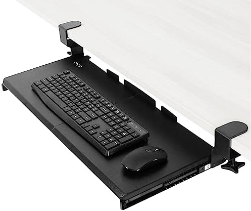 VIVO Black Clamp-on 27 x 11 in Keyboard Tray, MOUNT-KB05E by VIVO