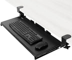 VIVO Black Clamp-on 27 x 11 in Keyboard Tray, MOUNT-KB05E by VIVO