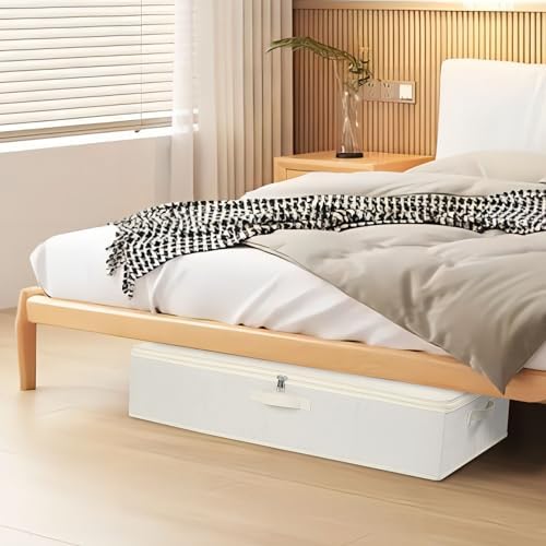 Underbed Storage Organizers,Beige,2 Pack,31.5x15.7x5.9 Inch - Image 3