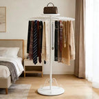 Rotatable Scarf Display Purse Tie Rack Shawl Stand Belt Hanger - Image 2