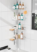 KEGII Shower Caddy Tension Pole, Rustproof Corner Organizer, Silver by KEGII