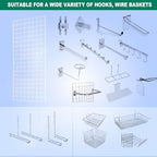 Grid Wall Commercial Grade Gridwall Panels – Heavy Duty Grid Panel for Any Retail Display Wall Grid 2' Width x 5' Height, White (Pack of 3) Easily Portable - Image 5