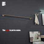 JQK Champagne Bronze Bath Towel Bar, 39 Inch 304 Stainless Steel Thicken 1mm Towel Rack Bathroom, Towel Holder Wall Mount, Useable Length 36 Inch, TB110L36-CB - Image 4