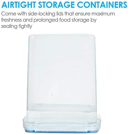 Vtopmart 5.2L Flour Sugar Storage Containers, 4 PCS, Blue - Image 5