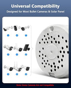 (ABS New) Security Camera Junction Box,Security Camera Bracket Outdoor,Plastic Waterproof Security Camera Mount Hide Cable Junction Box for Arlo Solar Panel Flip Cover Cable Cover - Image 3