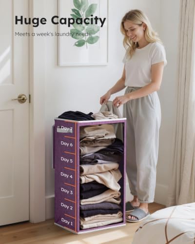 SOLEDI 100L Laundry Hamper with Lid, Large Collapsible Laundry Basket - Image 3