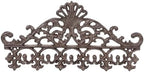Sungmor Vintage Cast Iron Chrysanthemum Coat Hook with 5 Hooks by Sungmor