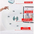 30 Inch Glass Lazy Susan Turntable for Dining Table - Image 3