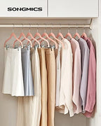 SONGMICS 30-Pack Pants Hangers, Velvet Hangers with Adjustable Clips - Image 2