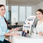 MaxGear Acrylic Brochure Holder 6"x9", 4 Tier, 2 Pack - Image 5