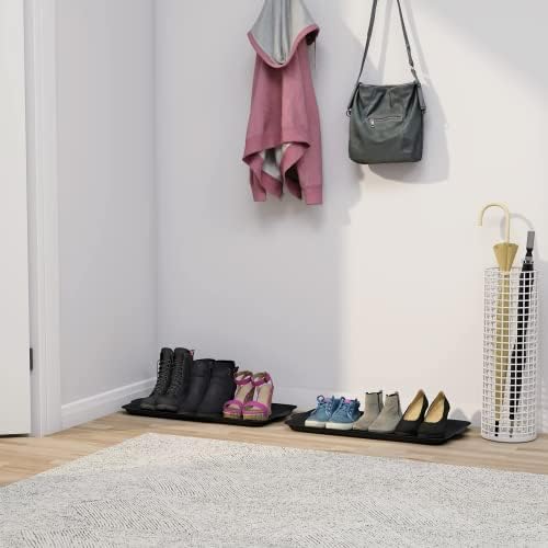 Matace 3 Pack Rubber Small Boot Tray for Entryway,Boot Mat,Shoe Tray,Shoe Mat for Indoor and Outdoor Use, 27.95"x 15.74" (Pack of 3) - Image 4