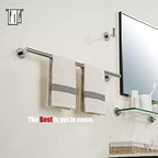 JQK Chrome Towel Bar, 27 Inch 304 Stainless Steel Thicken 0.8mm Towel Rack Bathroom, Towel Holder Polished Finished Wall Mount, Useable Length 24 Inch, TB110L24-CH - Image 4