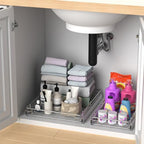 Pull Out Cabinet Organizer, 26.8” Slide Out Kitchen Organizers Storage - Image 5