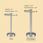 YUMORE Hand Towel Holder Stand Countertop Towel Rack Free Standing Towel Bar Hanger for Bathroom Kitchen (Brushed Nickel) - Image 3