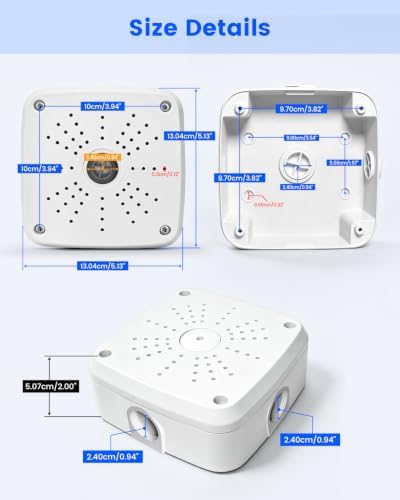 Universal Security Camera Junction Box, CCTV Hide Cable Concealment Box - Image 5