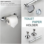 BGL Bathroom Hardware Set Chrome Adjustable Expandable Bath Towel Bars Bathroom Accessory Set Towel Racks 8-Pieces Wall Mount - Image 4