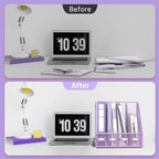 4-Compartment Magazine File Holder and File Organizer for Desk, Purple - Image 5