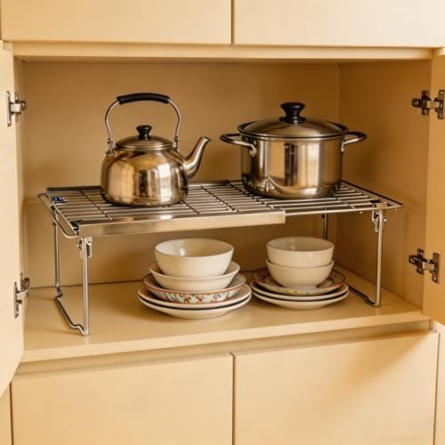 Orgneas Expandable Freezer Shelf Cooler Shelf Organizer 15.8"-22" - Image 7