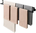 Alise Double Towel Bar Black,28" Towel Rack for Bathroom Wall Mounted by Alise