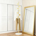 Coat Rack Freestanding Gold Clothes Rack For Clothing Hats Bags Ties Purses - Image 3