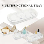 LIN CHUAN 6-Piece Bathroom Accessories Set, Bathroom Organizer, White - Image 6