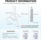 Beach Umbrella Stand Base,Portable Foldable Sun Umbrella Stand White Triangular Iron Support Base for Patio Beach Garden Camping Fishing Outdoor Sunshade Stand - Image 2