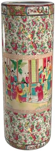 Red Lantern 24" Rose Medallion Porcelain Umbrella Stand by RedLantern