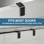 Over The Door Organizer with 4 Adjustable Baskets & Coat Hook, Metal Large Capacity Hanging Door Storage for Bathroom, Bedroom, Kitchen, Pantry & Closet, Black - Image 4