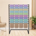 Scarf Display Stand, 10 Tier Metal Scarf Holder Organizer, Scarf Hanger Scarf Holder Scarf Organizer Belt Organizer Pants Rack Scarf Rack for Commercial Clothing Retail Store (Black, 100cm) - Image 3