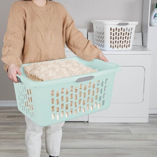 Sterilite Rectangular Laundry Basket, Plastic Clothes Hamper, 12-Pack - Image 4